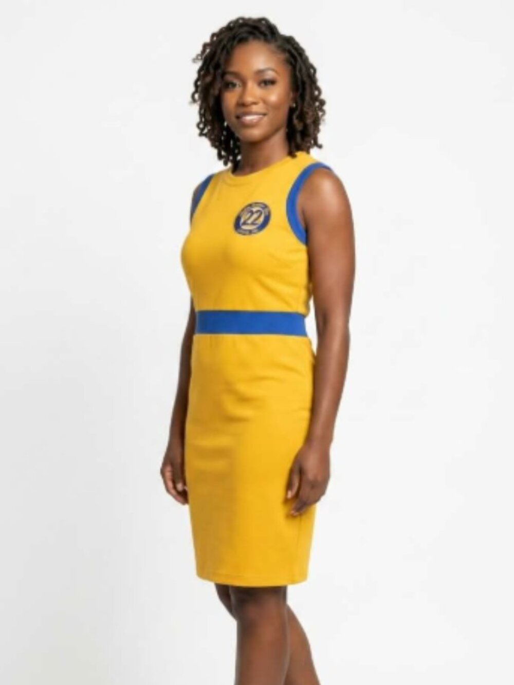 Sigma Gamma Rho 22 Dress Gold